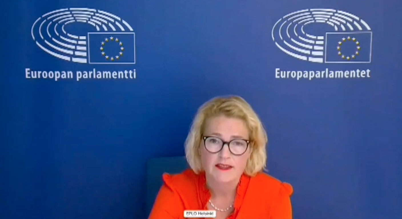 Puhe energian hinnan noususta Euroopan parlamentin täysistunnossa