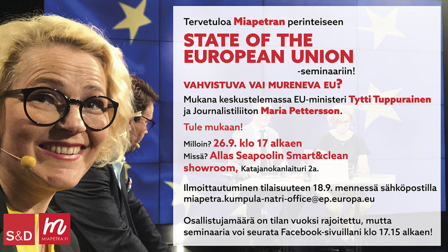 Perinteinen State of the European Union -seminaari – Tule Mukaan!